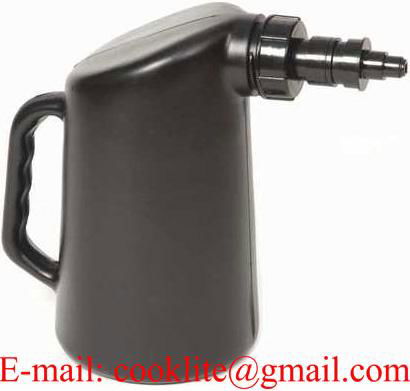 Auto Shut Off 2 Quart Golf Cart / Battery Plastic Jug Water Filler Bottle 3