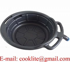 17L PE Plastic Oil Drain Pan Portable Drip Tray