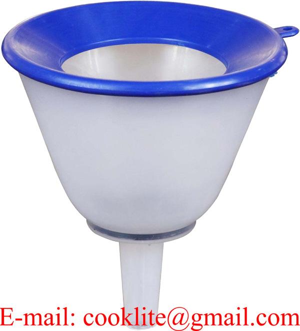 24 OZ Natural Plastic Transmission Funnel With Anti-splash Ring