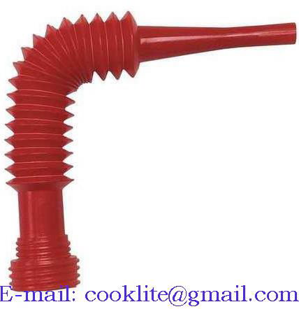 Polypropylene ( PP ) Flex-O-Spout Red Flexible Pour Spout Funnel King Type 3