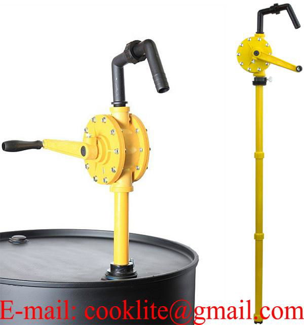 RP-90P PP (Polypropylene) Rotary Drum Pump / Manual Oil Fuel Chemical Transfer Pump 