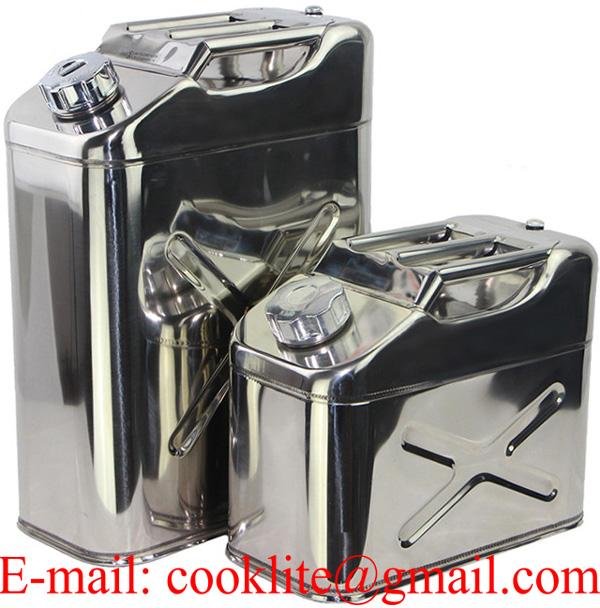 Stainless Steel Jerry Can Water/Fuel Storage Utility Jug