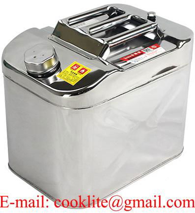 Stainless Steel Jerry Can Petrol Diesel Container Oil Fuel Water Carrier