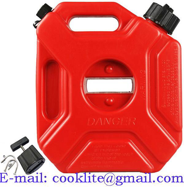 5L Portable Fuel Tank Plastic Jerry Can Diesel Motorcycle Gas Spare Container