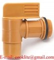 2 inch Polyethylene Drum Faucet with EPDM Gasket
