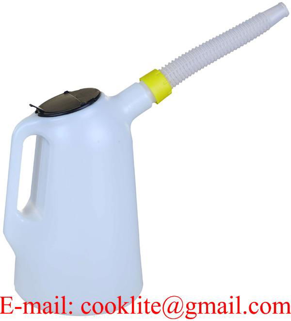 3 Litre Double Cap Oil Measuring Jug Plastic Fuel Water Container 5