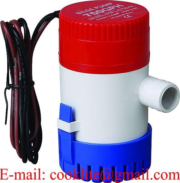 Paadi pilsipump / Marine elektriline pilsivee pump 12V/24V 750GPH 