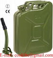 Stalen brandstof leger jerrycan 20 liter