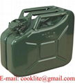 Leger jerrycan van plaatstaal 10 l