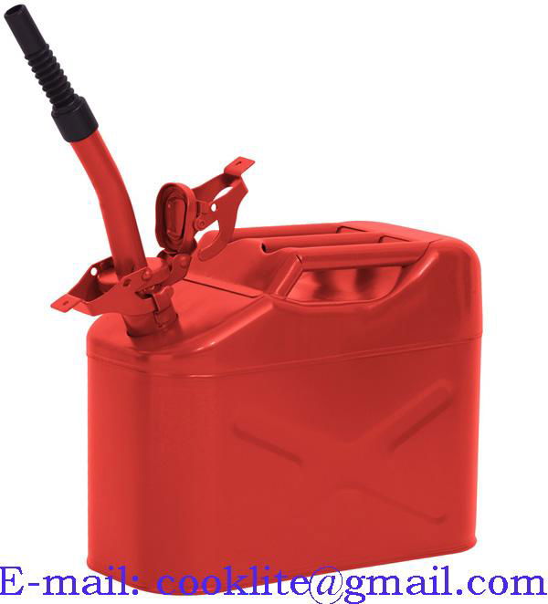 Jerigen Bensin- Solar Metal Fuel Jerrycan 10 Lt 