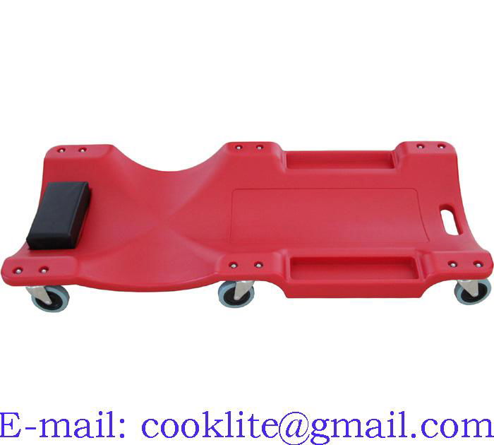 36" Low Profile Plastic Car Creeper with 6 casters     2