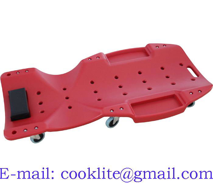 48" Red Low Profile Plastic Creeper