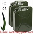 5 Gallon 20L Jerry Can Gas Fuel Army NATO Military Metal Steel Tank