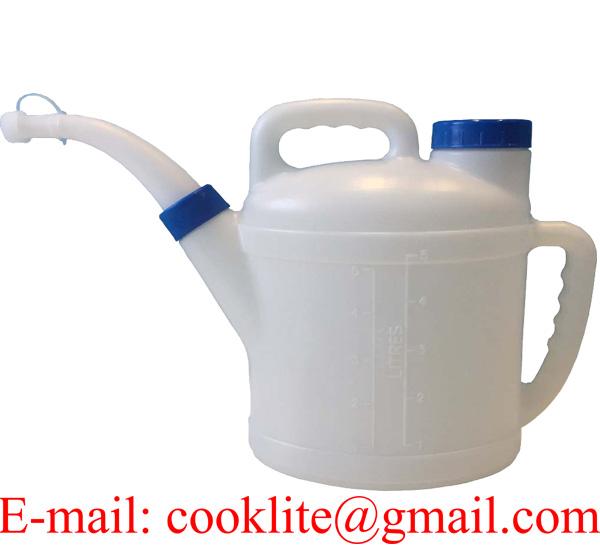 Polyethylene Measuring Container 5 Liter Oil Jug with Rigid Spout