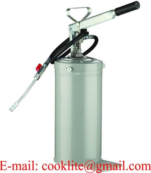 Hand Lever Oil Grease Bucket Pump Portable Lubricator  4