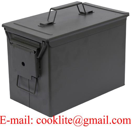 Caja de metal de municiones militar PA108  