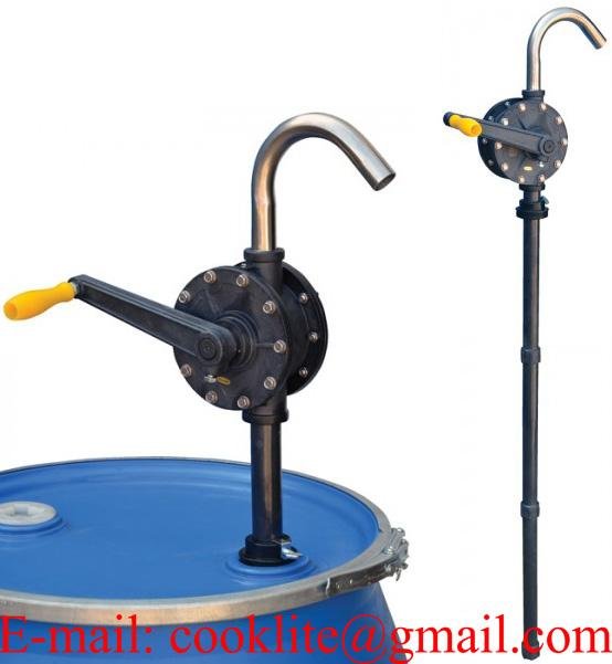 RP-90RT Polyphenylene Sulfide ( Ryton ) Rotary Style Chemical Dispensing Drum Pump with 2