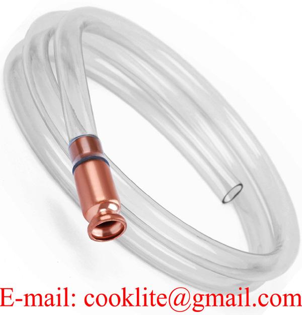 6ft Self-Priming Copper Jiggler Pump Transfer Fuel Water Oil Paint Anti-Static Siphon Hose