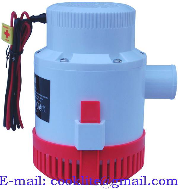 3500 GPH Marine Water Bilge Pump Submersible Yacht Boat 12V 3