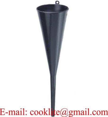 18" Long Neck Polypropylene Funnel Plastic Fluid Transmission Filler Funnel