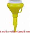 1 1/2-Quart Yellow Double Capped Funnel