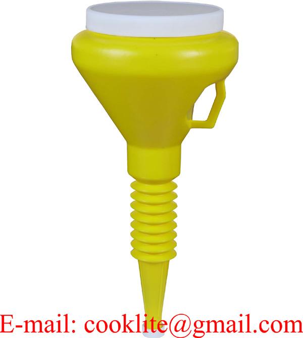 1.5 Qt oil funnel with end cap and lid