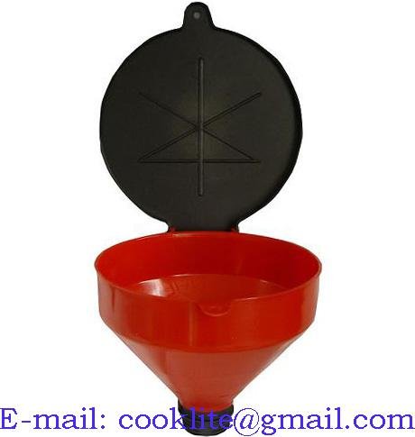 Poly Barrel Funnel with Lid