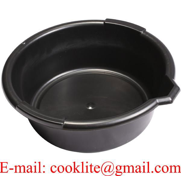 6 Qt Round Plastic Drain Oil Pan