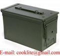 Metal Ammo Can Military 50 Cal M2A1 Heavy Gauge Steel Ammo Storage Box