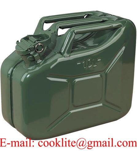 Jerry Can 10 Litre US Military Metal Petrol Diesel Carrier