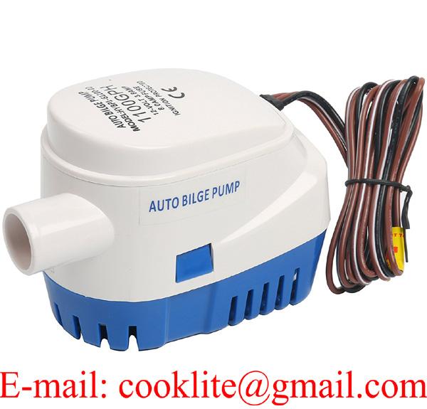 12V 24V 1100GPH Automatic Bilge Pump Marine Boat Auto Submersible Bilge Pump