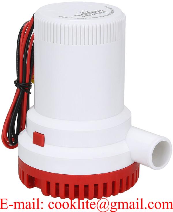 12V 24V 1500 GPH Boat Marine Submersible Bilge Water Sump Pump