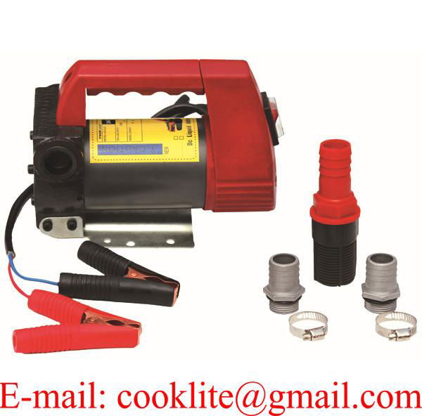 DC 12V 24V Portable Battery-operated Oil Fuel Dispensing / Diesel Kerosene Transfer Pump Self Priming 175W 45L/Min 