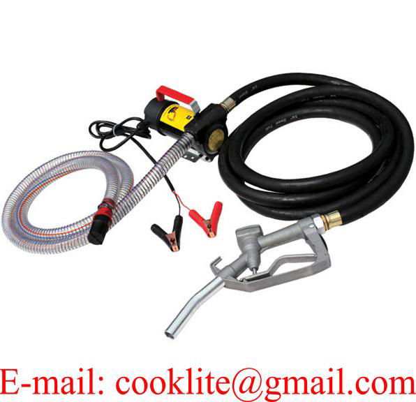 Electric 12V 24V DC Fuel Transfer Pump Diesel Kerosene Oil Commercial Manual Portable