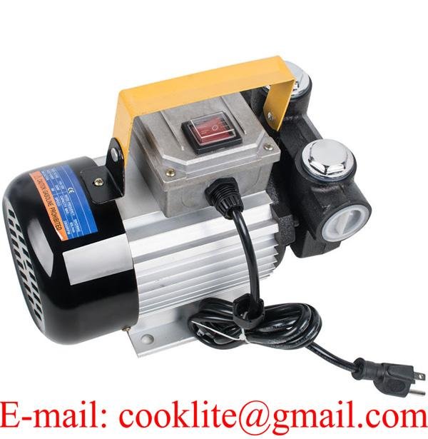 60L/Min 550W Portable Electric AC Diesel Oil And Fuel Transfer Pump Motor 