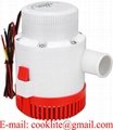 3000GPH Non Automatic Submersible Bilge Pump for Marine Boat RV Campers 12V 24V