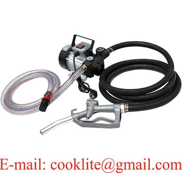 Electric Diesel Fuel Transfer Pump Kit Nozzle 110/230V 