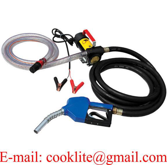 Electric Diesel Fuel Transfer Pump Kit Nozzle 110/230V  4