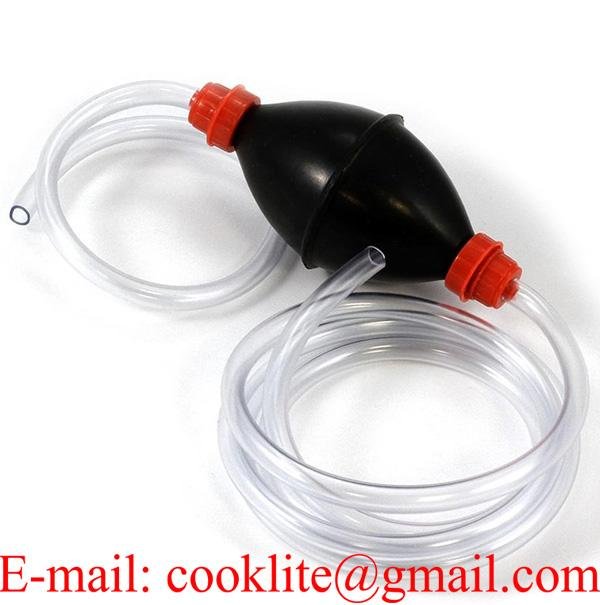 Rubber Ball Style Syphon Pump And 180cm Tube For Liquid Transfer Self Priming Siphon Hose
