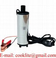 12V 24V 51mm Car Electric Stainless Steel Diesel Fuel Water Oil Transfer Submersible Pump With On-Off Switch
