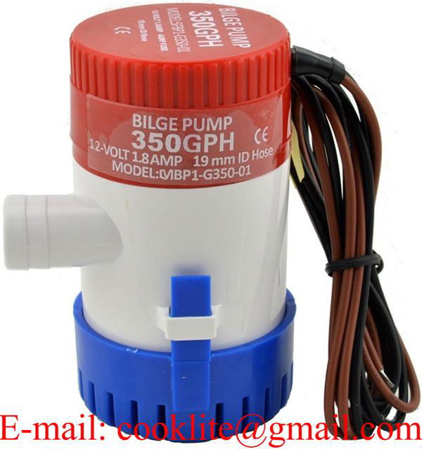 DC 12V 24V Portable Marine Boat Bilge Water Sump Pump 2000GPH Non