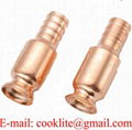 Copper Nozzles/Fittings for Jiggle Siphon Hose Super Anti-Static Shaker Syphon Pump 1/2" 3/4" 1" Brass Valve for Shake Siphon Hose