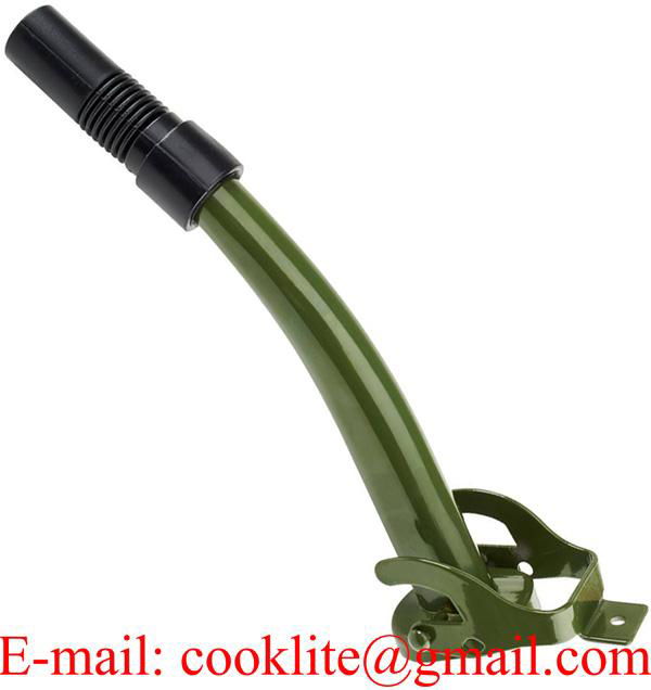 Car Metal Jerry Can Spout Nozzle Filter Oil Petrol Fuel Funnel