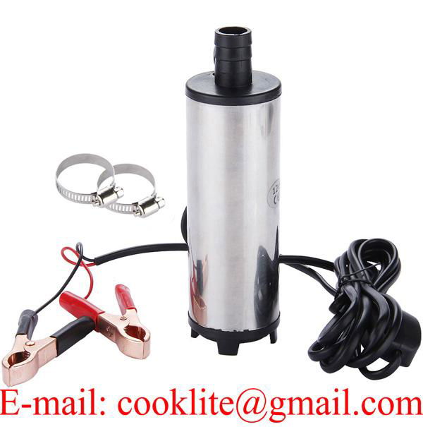 12V 51mm Electric Submersible Water Pump Oil Fuel Pump Cigarette Plug 8700R/Min