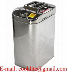 40 Liter Screw Cap Stainless Steel Fuel/Petrol/Diesel Jerry Can Water Carrier