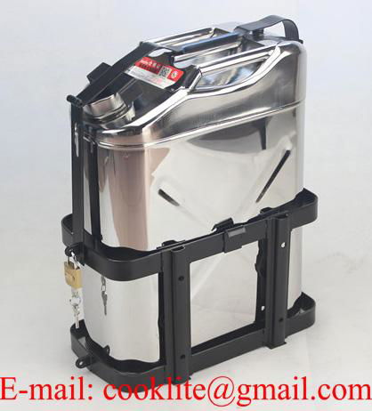 25 Liter Stainless Steel Petrol/Diesel/Fuel Jerry Can With Screw Cap  3