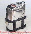 20L Stainless Steel Jerry Can Built-in Spout Fuel/Drinking Water Storage 4WD SUV