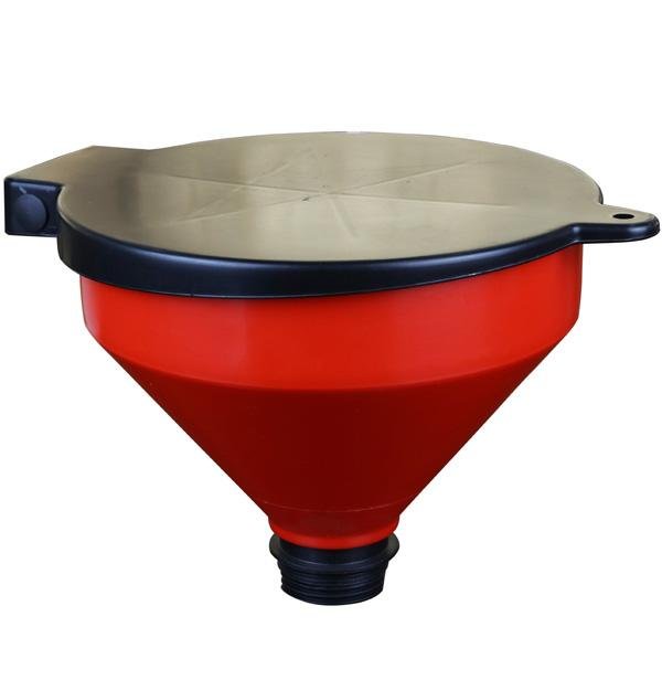 Plastic Waste Oil Funnel with Lid