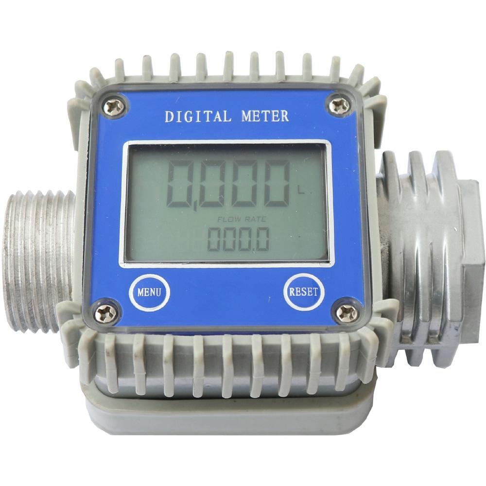 Turbine Electronic Fuel Flow Meter K24 Diesel Gasoline Kerosene Oil Digital Flowmeter