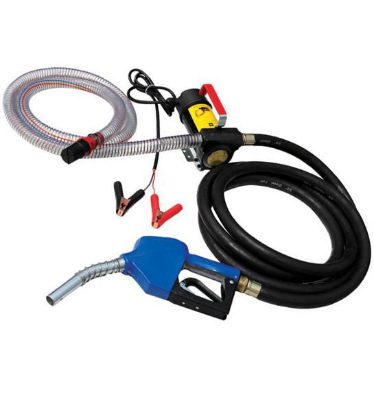 12v fuel transfer pump and hose with gun